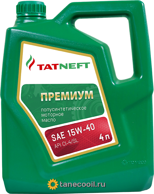Масло моторное полусинтетическое Татнефть Премиум SAE 15W-40 /  .
